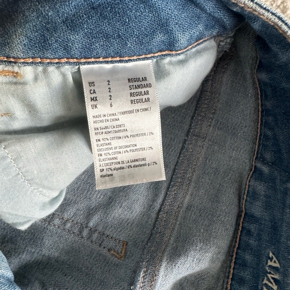 American Eagle Jeans Sz 2. Worn 1 x. - Picture 4 of 4